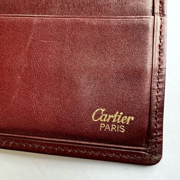 CARTIER Wallet With real 14k Gold edges - Picture 3 of 8